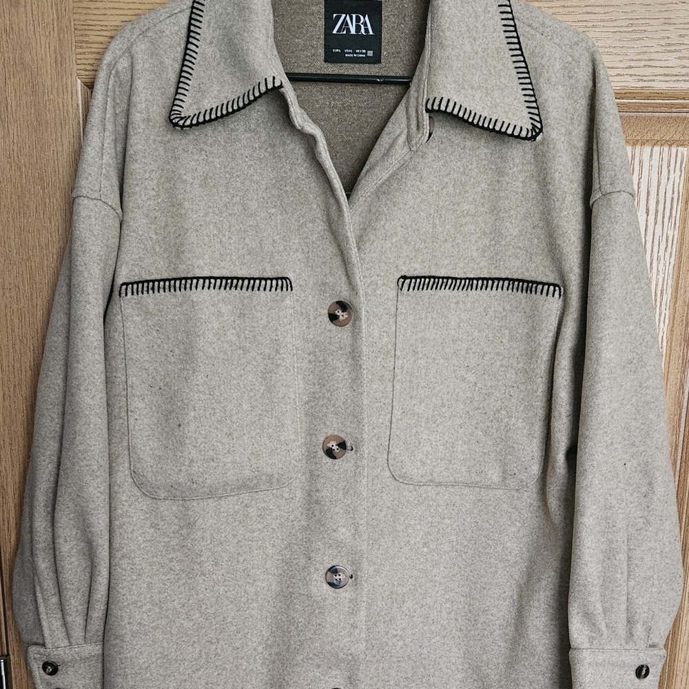 Zara Women's Tan Utility Jacket